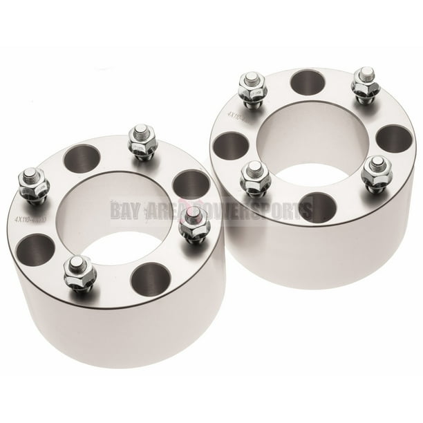 4//110 Rear Wheel Spacers adds 4 inches of width 400EX - Compatible with Honda ATV TRX 450R